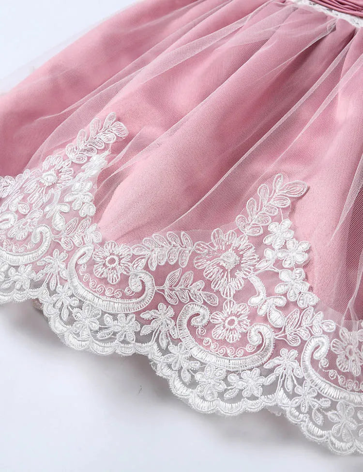 Bow Tutu Lace Dress
