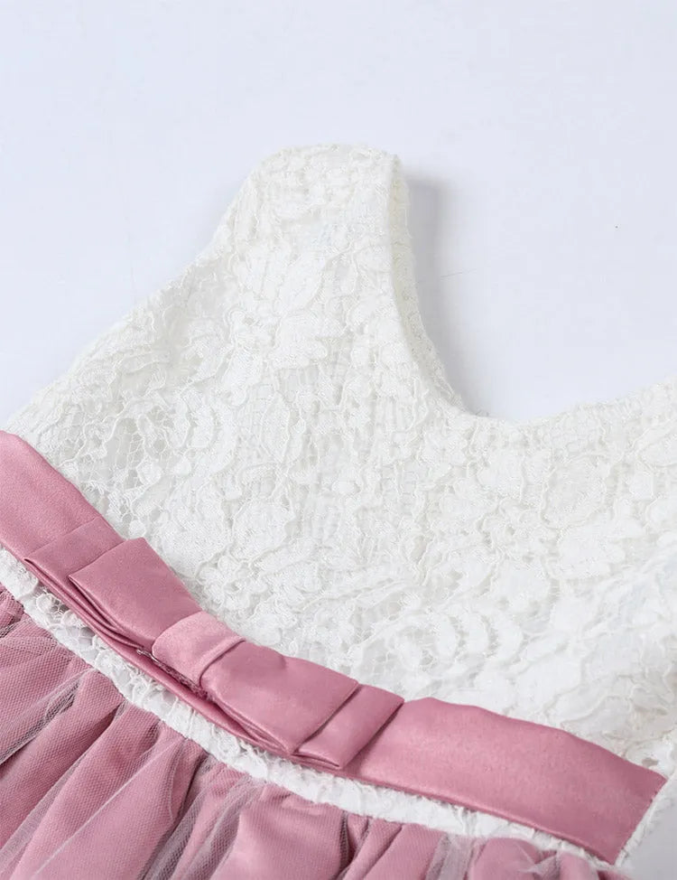 Bow Tutu Lace Dress