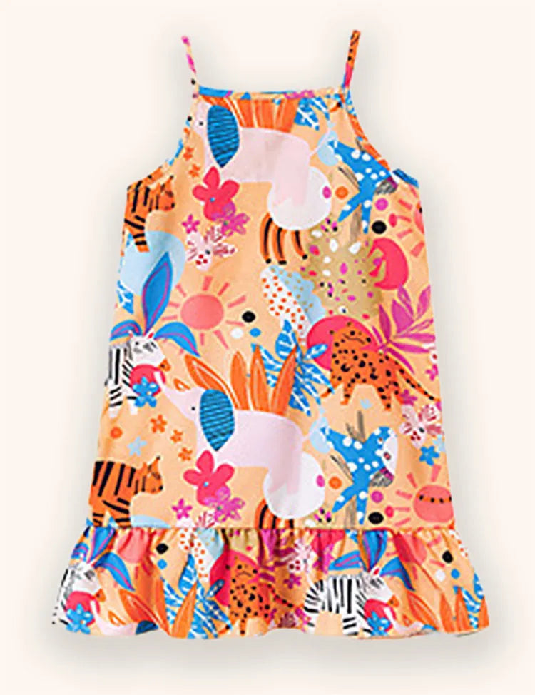 Animal&Plant Printed Dress