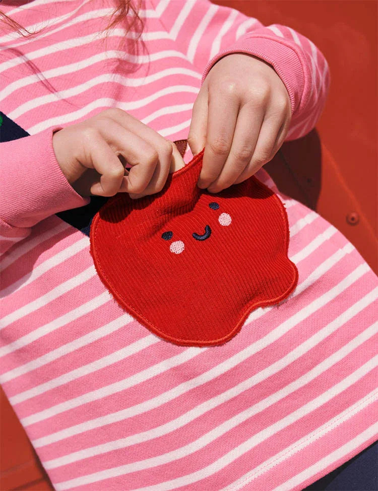 Apple Bag Appliqué Dress