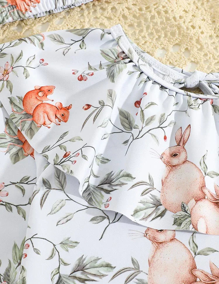 Bunny Print Swimsuit