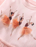 Ballet Girl Long Sleeve Tulle Dress - Mini berni