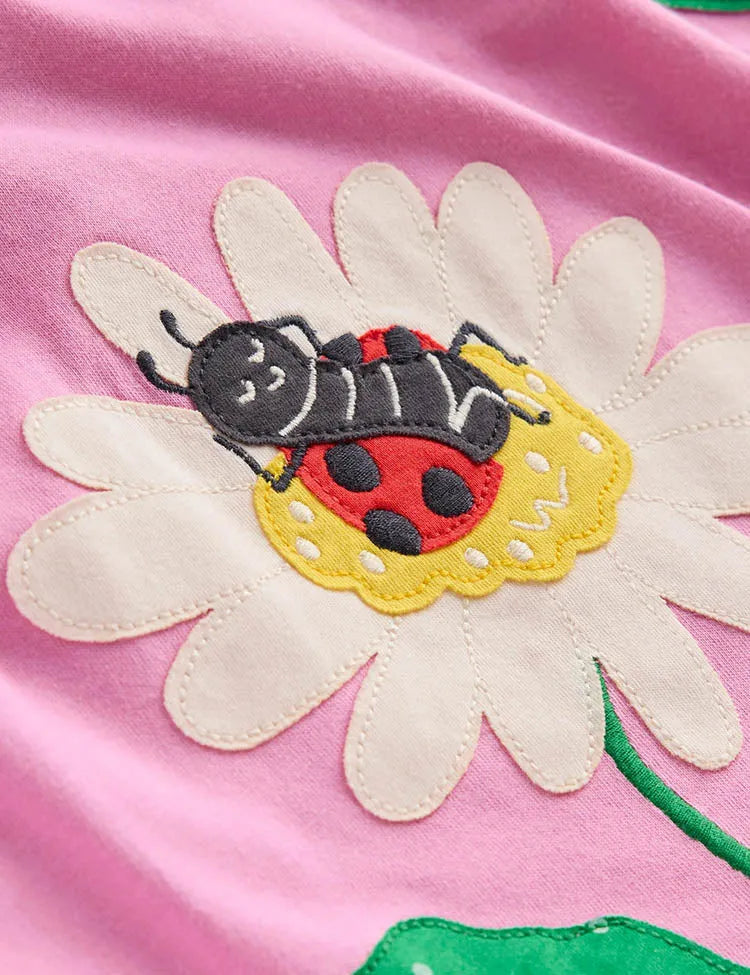 Bee Flower Appliqué Tunic / Legging