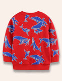 Big Blue Whale Printed Sweatshirt - Mini Taylor