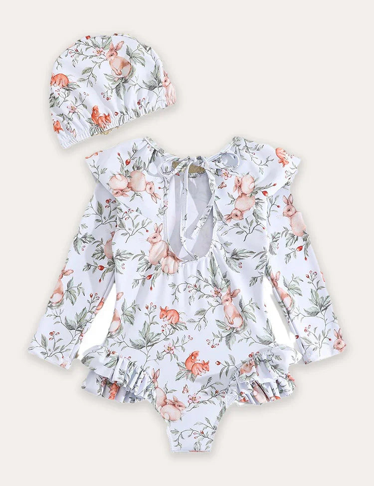 Bunny Print Swimsuit