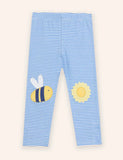 Bee&Flower Applique Leggings