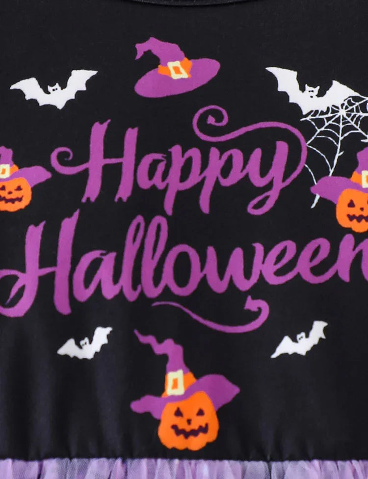 Halloween Spider Bat Tulle Dress