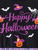 Halloween Spider Bat Tulle Dress