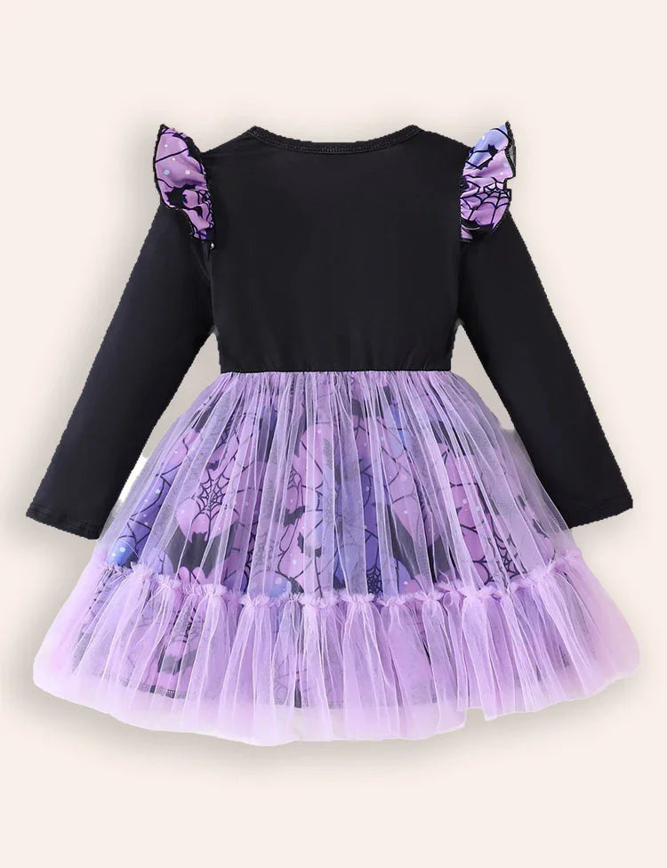 Halloween Spider Bat Tulle Dress