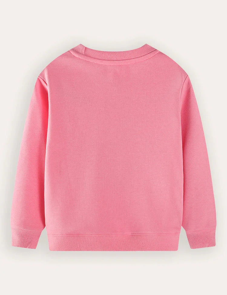 Cute Dinosaur Embroidered Sweatshirt