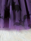 Halloween Alphabet Print Tulle Dress
