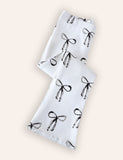 Bow Printed Flared Leggings