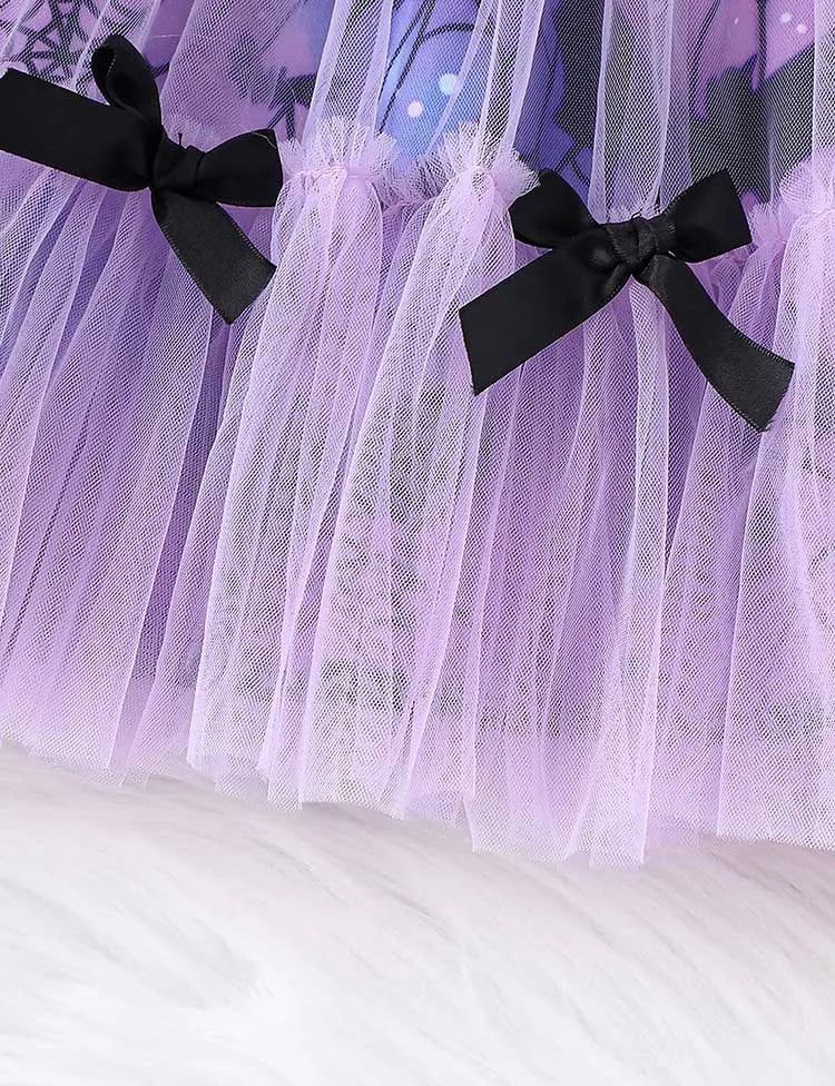 Halloween Spider Bat Tulle Dress