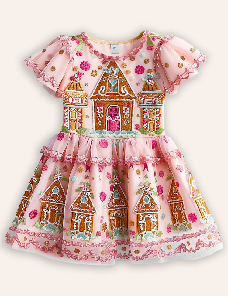 Gingerbread House Tulle Dress