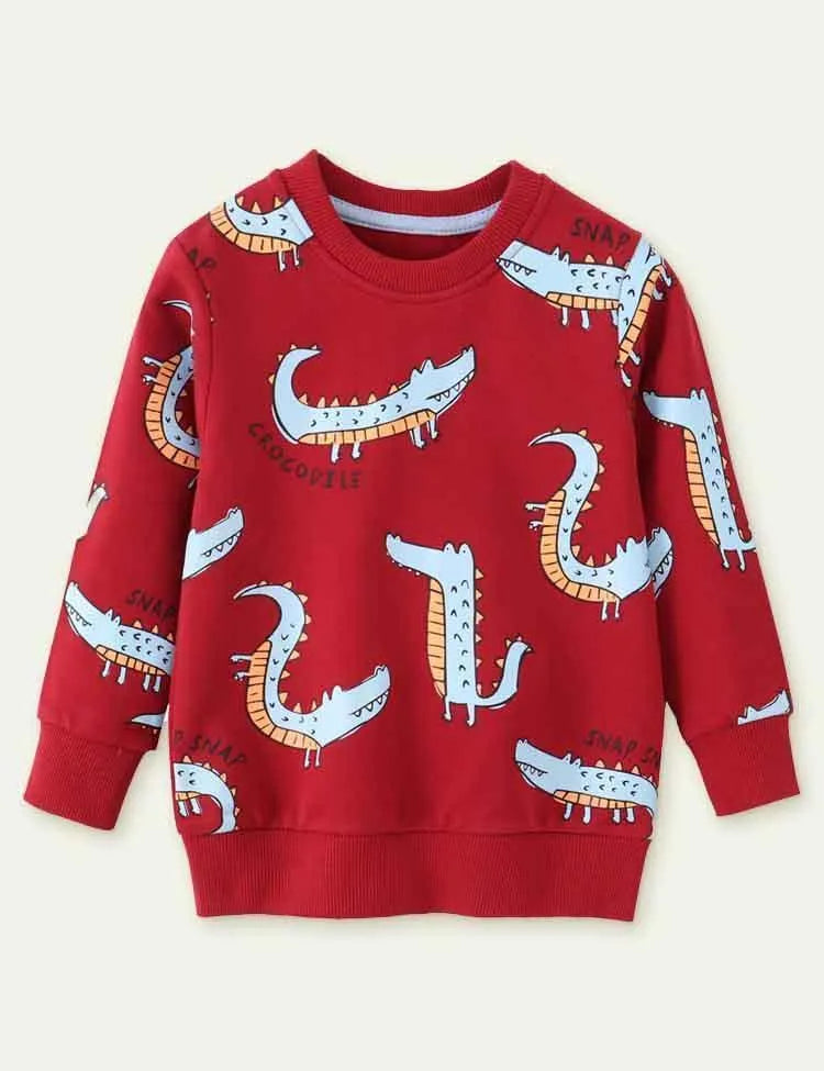 Alligator Printed Sweater - Mini Taylor