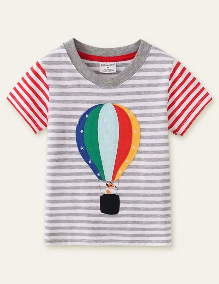 Balloon Appliqué T-shirt - Mini Taylor