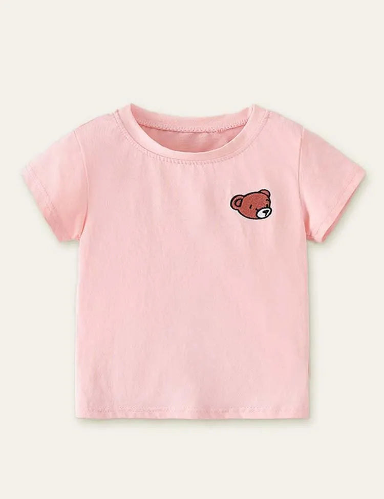 Bear Embroidered T-shirt - Mini Taylor