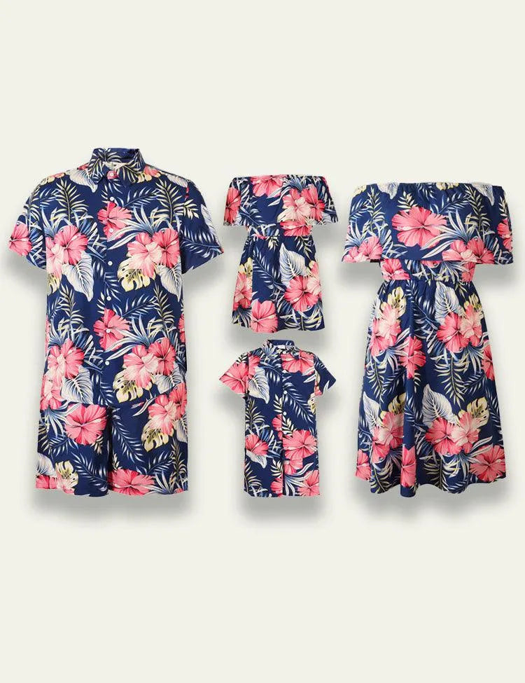 Flower Printed Family Matching Dress - Mini Taylor