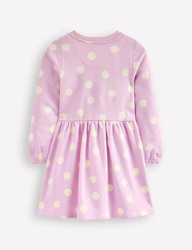 Boucle Appliqué Sweat Dress