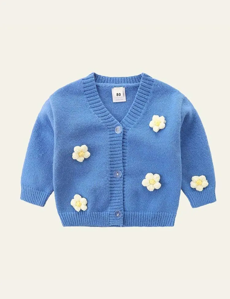 3D Flower Cardigan - Mini Taylor