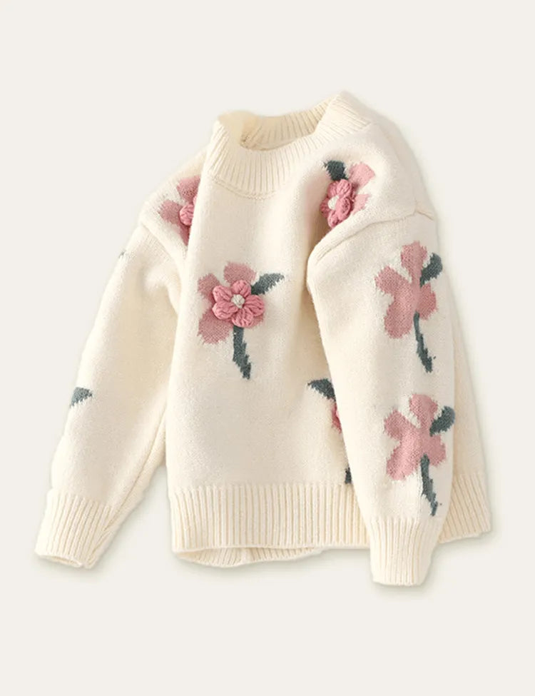 3D Flower Sweater - Mini Taylor