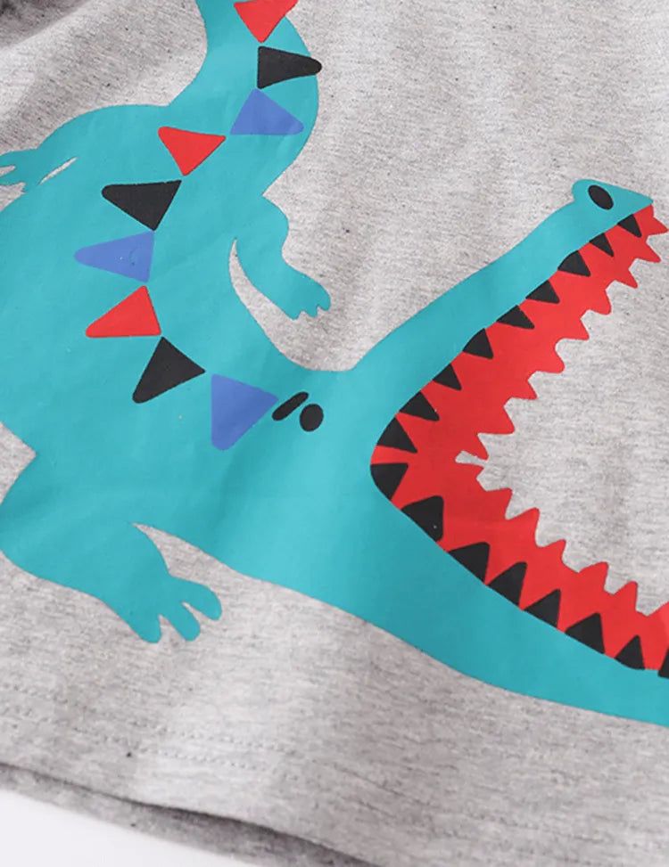 Alligator Printed Long Sleeve T-shirt - Mini Taylor