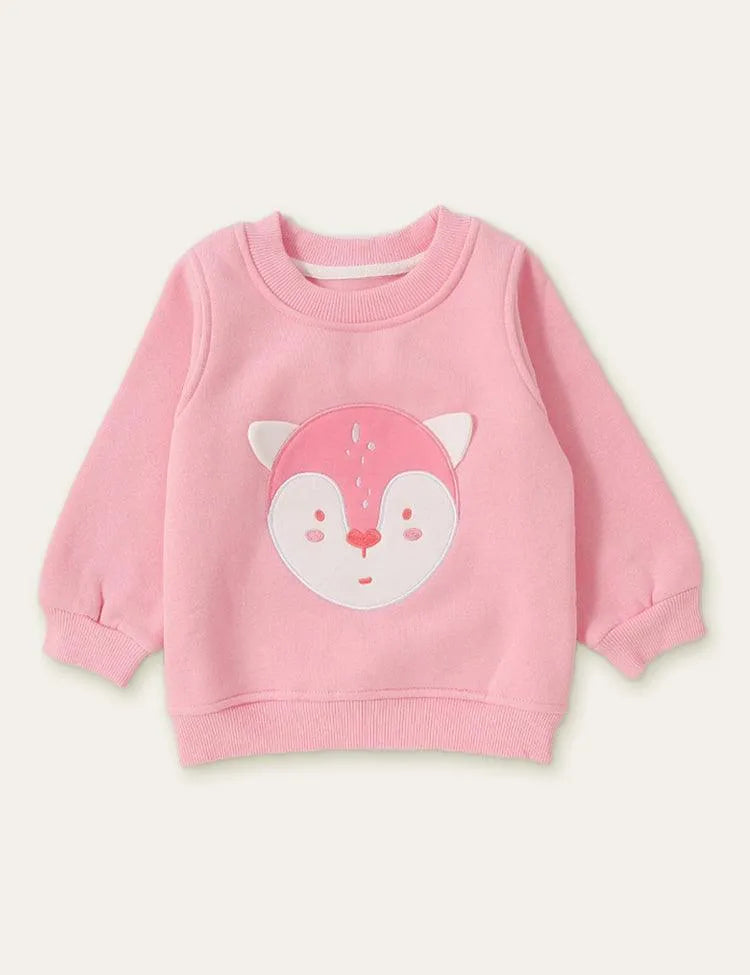 Animal Unicorn Appliqué Embroidered Sweatshirt - Mini Taylor