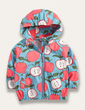 Apple Print Hooded Coat - Mini Taylor
