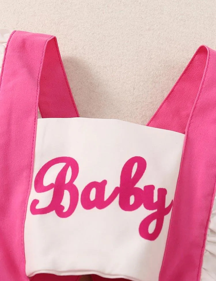 Baby Printed Sleeveless Pleated Romper - Mini Taylor