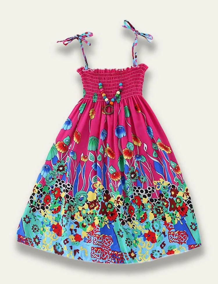 Bohemian Print Family Matching Dress - Mini Taylor