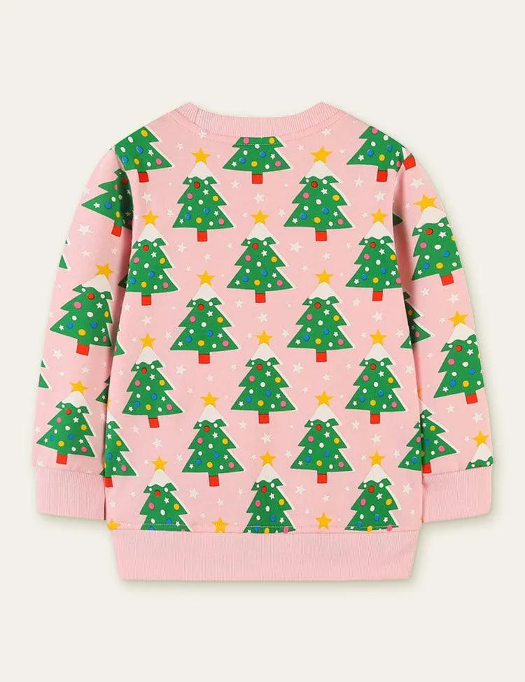 Christmas Tree Full Printed Sweatshirt - Mini Berni