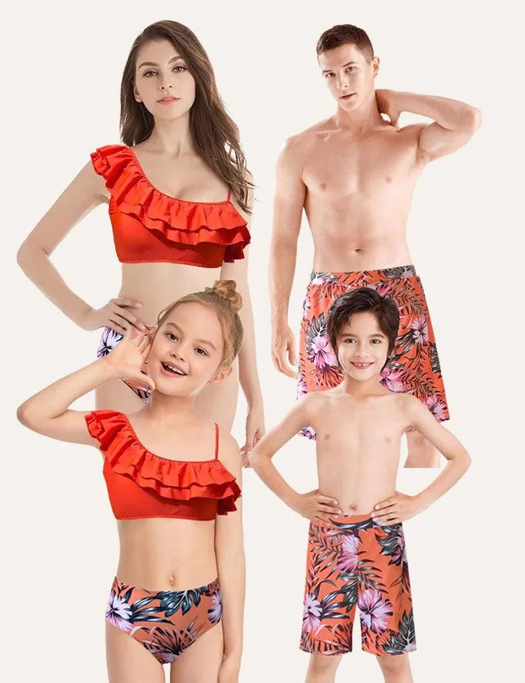 Family Matching Leaf Swimsuit - Mini Taylor