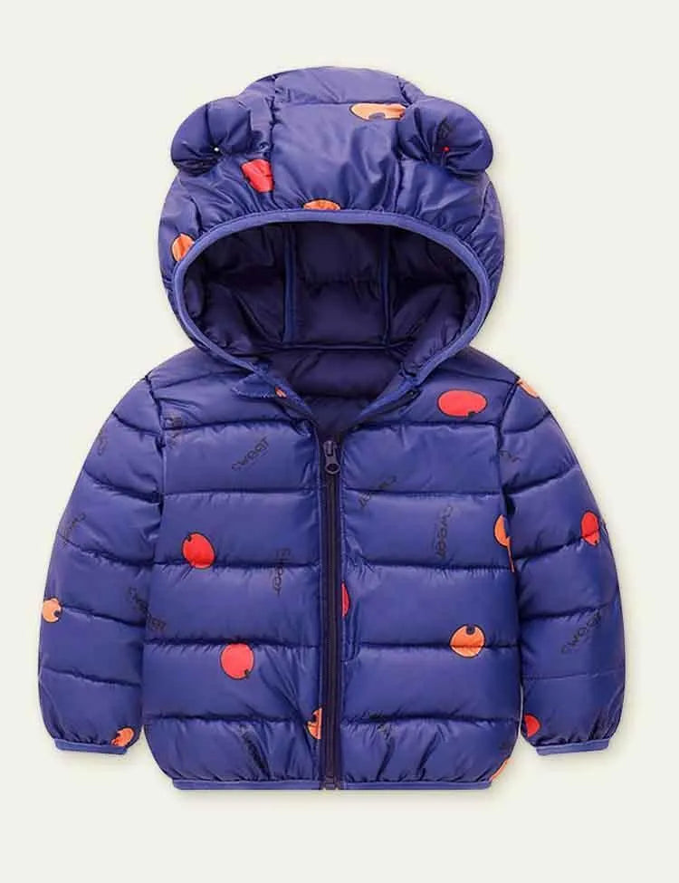 Orange Printed down Jacket - Mini Taylor