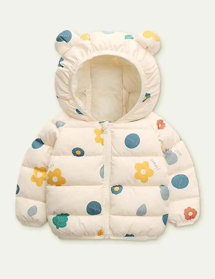 Pattern Print Cotton-Padded Jacket - Mini Taylor