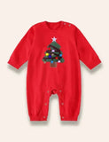 Sweatshirt Meaitseála Teaghlaigh Appliqué Crann Nollag