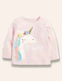 Cartoon Unicorn Long Sleeve T-Shirt