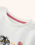 Girl&Puppy Applique T-shirt