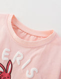 Rabbit&Mouse Printed T-shirt Set