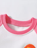 Rainbow Applique Cotton T-shirt Set