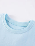 Cat Applique Cotton T-shirt