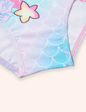 Mermaid Print Lace Swimsuit