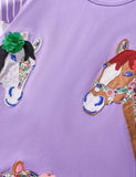 Beautiful Pony Applique Dress