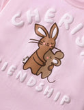 Rabbit Mouse Printed Cotton T-shirt Set