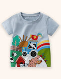 Animal Farm Applique T-Shirt