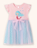 Mermaid Printed Tulle Dress