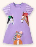 Beautiful Pony Applique Dress