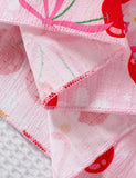 Cherry Suspender Printed Dress
