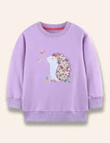 Geansaí Appliqué Gráinneog Floral