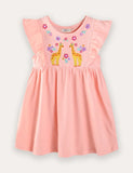 Giraffe Embroidered Dress