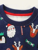 Sweatshirt Iomlán Clóbhuailte Cara na Nollag